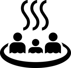 hot spring,onsen,bath icon / public information symbol (png)