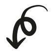 © Hashslingingslasher - curly arrow hand drawn