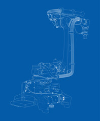 Poster - Industrial robot manipulator.