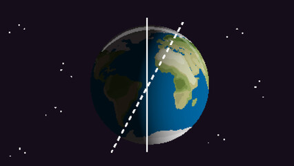 Wall Mural - thumbnail design with earth in galaxy
