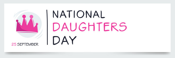 Wall Mural - National Daughters Day, held on 25 September.