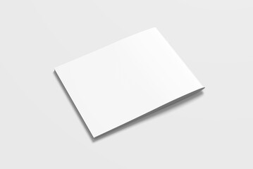 Wall Mural - Blank landscape back cover us letter size high angle view