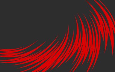 Poster - abstract background with curved spikes pattern and with some copy space area
