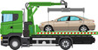 Tow truck, city road side assistance service