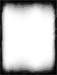 Retro Pop Art Half Tone Border Background Frame