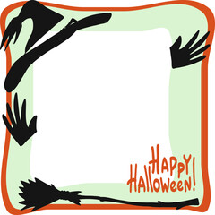  Frame for a photo card for a gift for Halloween.