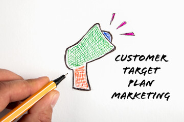 Wall Mural - ADVERTISING Concept. Drawn megaphone on a white background