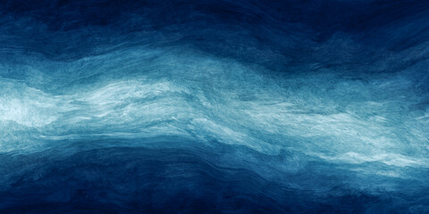 Aufkleber - Abstract art teal blue green gradient paint background with liquid fluid grunge texture.