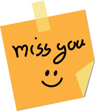 Miss You On A Note Paper
