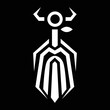 Odin, Norse mythology, vector, isolated on black background