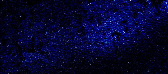 Wall Mural - abstract blue background with stars shining brightly at night, template for designer, copy space, blue wallpaper.