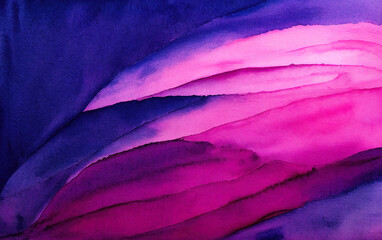 Abstract colorful watercolor gradient blue magenta  -