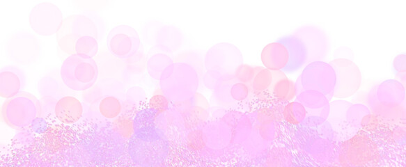 Abstract  bokeh pattern for design and background. Illustration of a Valentine's Day hearts background banner - Illustration