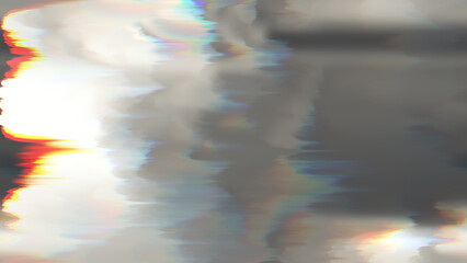 Wall Mural - vintage destroyed photo or film light leaks analog glitch texture overlay. dreamy colorful retro chr
