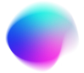 grainy gradient blob shape element