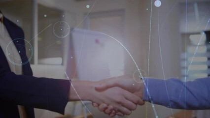 Poster - Animation of network of connections over diverse group of business people