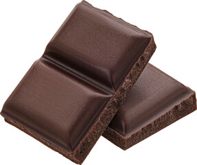 Wall Mural - milk chocolate pieces isolated