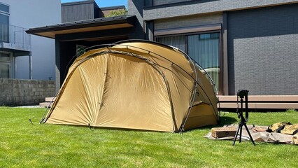 Wall Mural - tent in the forest