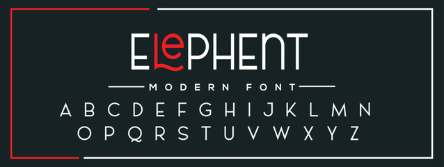 ELEPHENT  Elegant alphabet letters font and number. Classic Lettering Minimal Fashion Designs. Typography modern serif fonts decorative vintage design concept. vector illustration