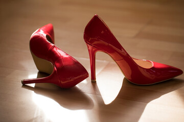 red high heels