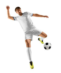 Wall Mural - Soccer player in action