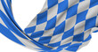 Bavarian flag using as background, 3d rendering panorama