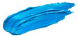Blue glossy acrylic paint brush stroke for Your art design