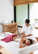 © Matthew Wakem - Woman Receiving Ayurvedic Massage at a Spa, Dambulla, Sri Lanka.