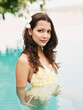 © Matthew Wakem - Young Sri Lankan Woman in Pool at a  Hotel, Dambulla, Sri Lanka.