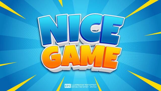 Nice Game text effect editable 3d font effects	
