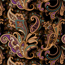 Seamless Pattern With Paisley