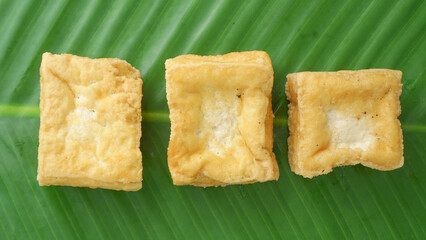 Wall Mural - Fried Tofu (Tahu Goreng) - A typical West Java Indonesian culinary food