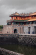 Hue, Vietnam - March 6th, 2020 : Entrance of Hue's imperial city, home of the last king of Vietnam