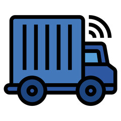 Sticker - smart logistics icon