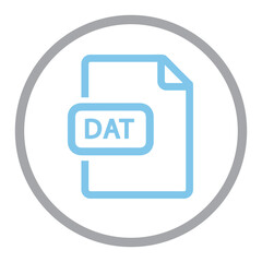 Sticker - DAT File format icon
 