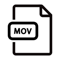 Sticker - MOV file document icon