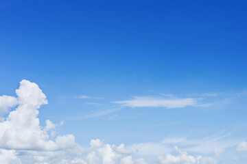 Wall Mural - the sky is blue with clouds, beautiful by nature.