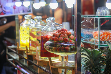 sugared lemon, strawberry in ho thi ky street, ho chi minh city