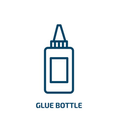 Poster - glue bottle icon from miscellaneous collection. Thin linear glue bottle, container, adhesive outline icon isolated on white background. Line vector glue bottle sign, symbol for web and mobile