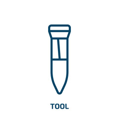 Poster - tool icon from history collection. Thin linear tool, business, service outline icon isolated on white background. Line vector tool sign, symbol for web and mobile