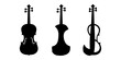 violins silhouette