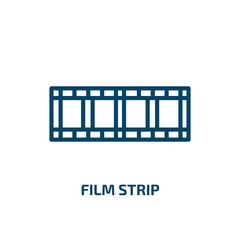 Poster - film strip icon from electronic stuff fill collection. Thin linear film strip, film, movie outline icon isolated on white background. Line vector film strip sign, symbol for web and mobile