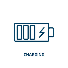 Poster - charging icon from electrian connections collection. thin linear charging, energy, power outline ico