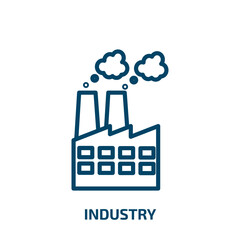 Poster - industry icon from desert collection. Thin linear industry, car, business outline icon isolated on white background. Line vector industry sign, symbol for web and mobile