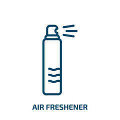 Poster - air freshener icon from cleaning collection. Thin linear air freshener, freshener, air outline icon isolated on white background. Line vector air freshener sign, symbol for web and mobile