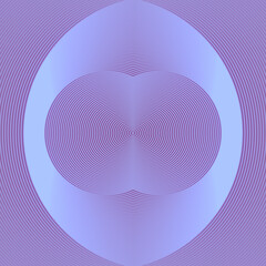 Leinwandbilder - Abstract Line Art pattern in the shape of a circle. Geometric background. 3d rendering digital illustration
