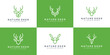 © Royin - natural deer logo design collection, wild animal, deer head