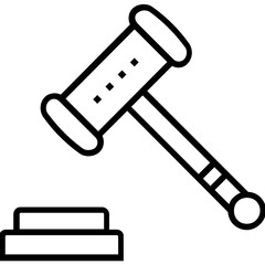 Poster - Legal Support Line Vector Icon