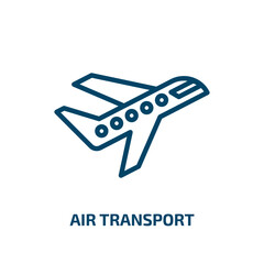 Poster - air transport icon from transport collection. thin linear air transport, ship, travel outline icon i