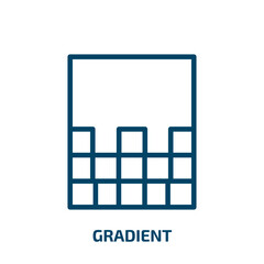 Poster - gradient icon from user interface collection. Thin linear gradient, template, interface outline icon isolated on white background. Line vector gradient sign, symbol for web and mobile
